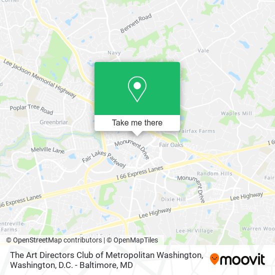 The Art Directors Club of Metropolitan Washington map