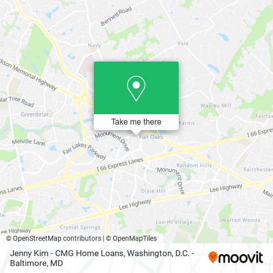 Mapa de Jenny Kim - CMG Home Loans