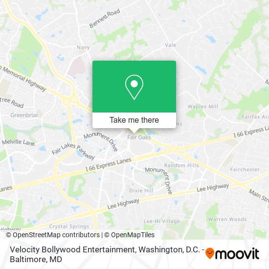 Velocity Bollywood Entertainment map