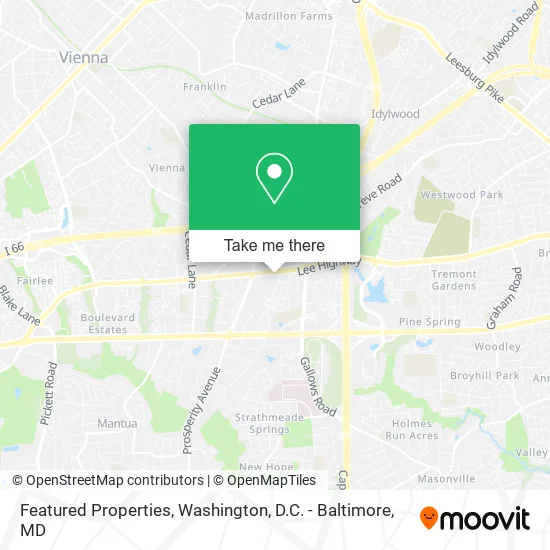 Mapa de Featured Properties