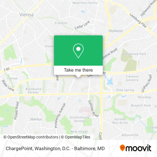 Mapa de ChargePoint