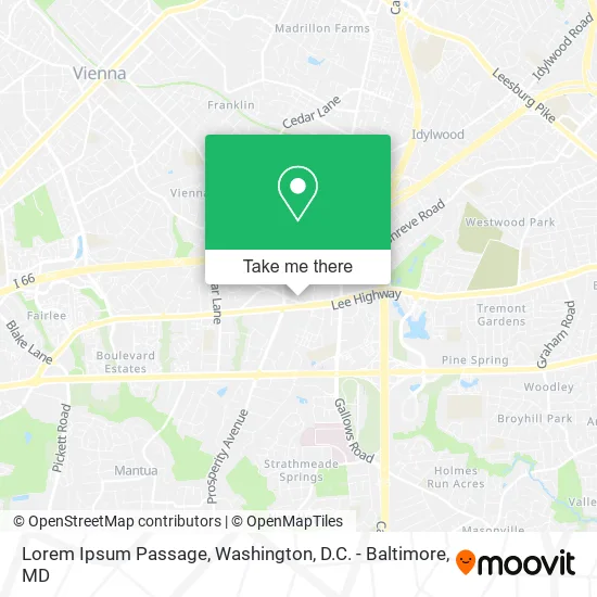 Mapa de Lorem Ipsum Passage