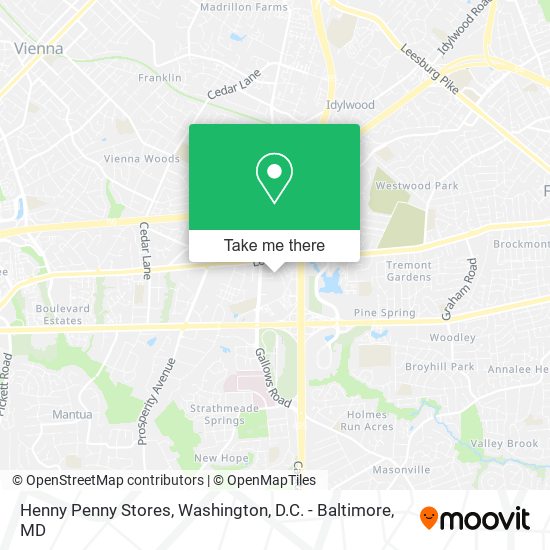 Henny Penny Stores map
