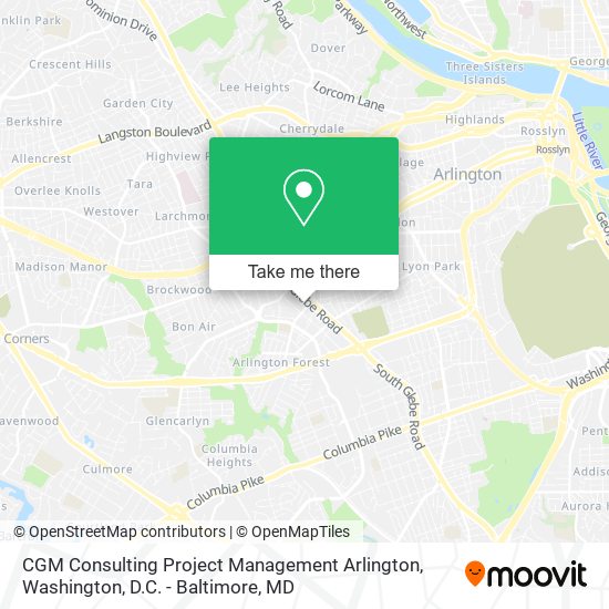 CGM Consulting Project Management Arlington map
