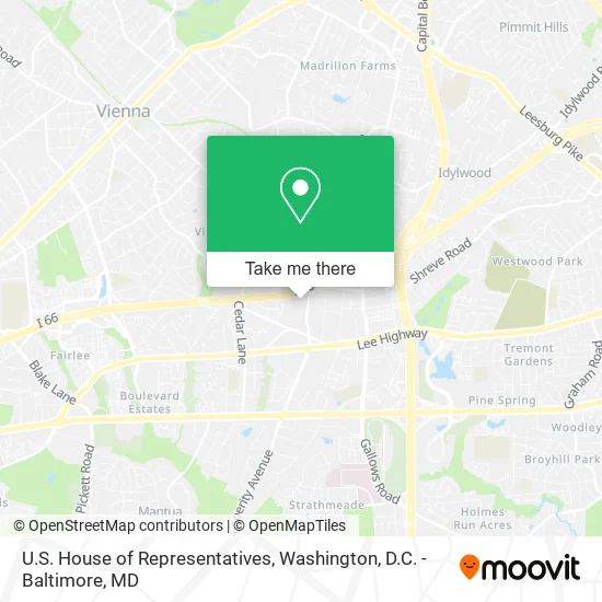 Mapa de U.S. House of Representatives