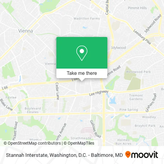 Stannah Interstate map
