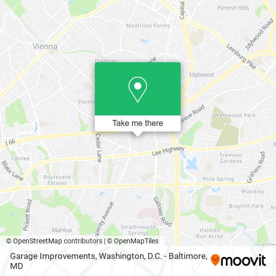 Garage Improvements map