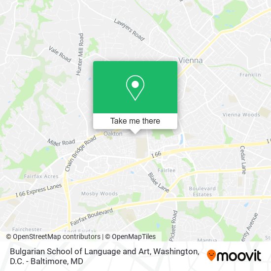 Bulgarian School of Language and Art map