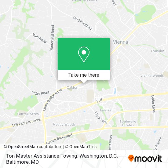 Ton Master Assistance Towing map
