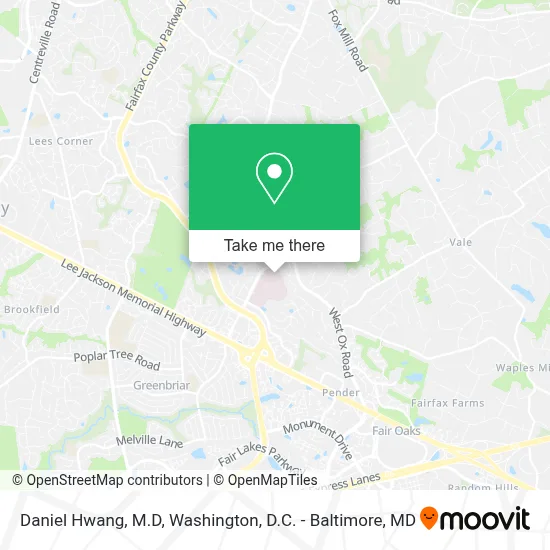 Daniel Hwang, M.D map