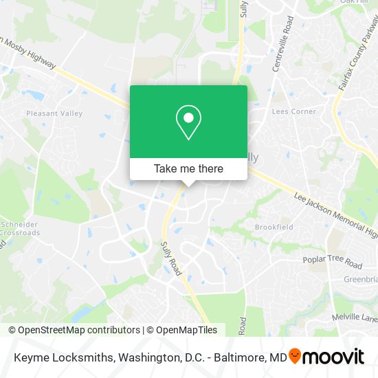 Mapa de Keyme Locksmiths