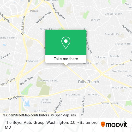 The Beyer Auto Group map