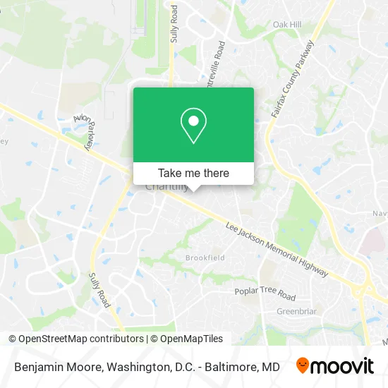 Benjamin Moore map