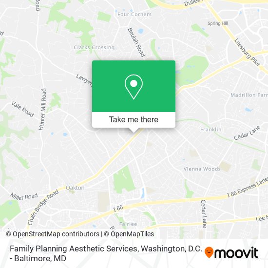 Family Planning Aesthetic Services map