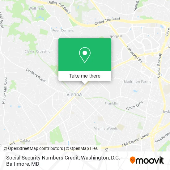 Social Security Numbers Credit map