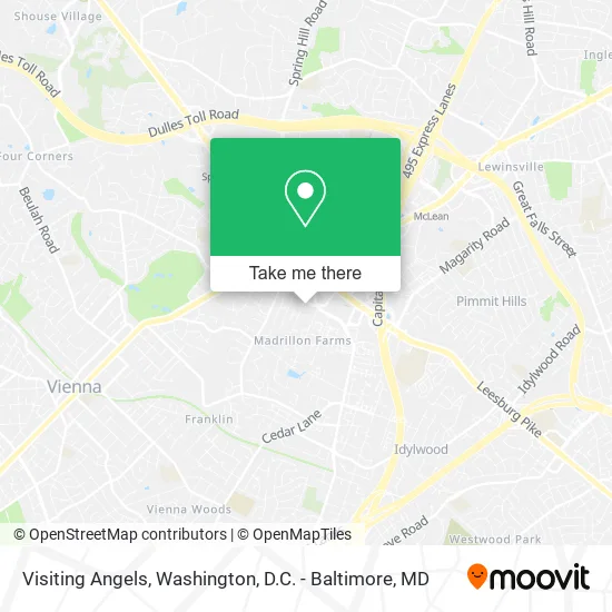 Visiting Angels map