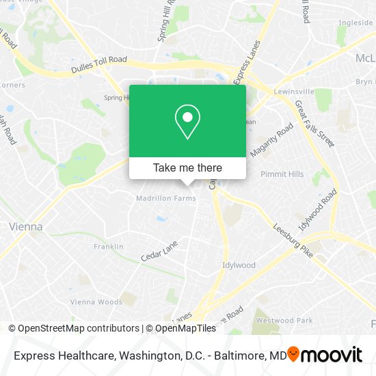 Express Healthcare map