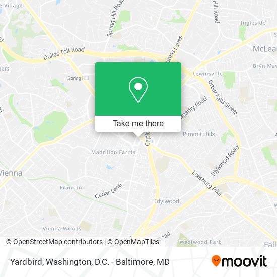Yardbird map