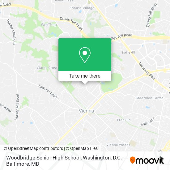 Mapa de Woodbridge Senior High School