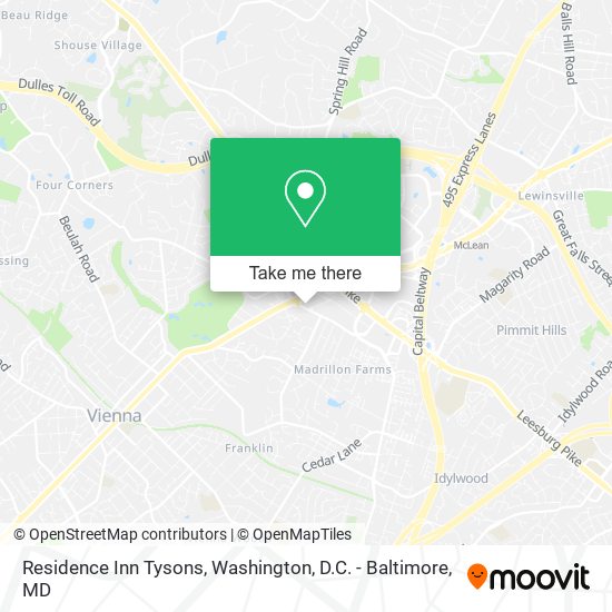 Mapa de Residence Inn Tysons