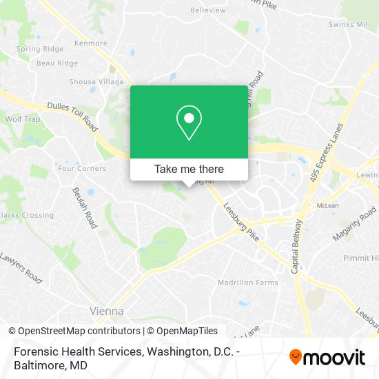 Forensic Health Services map