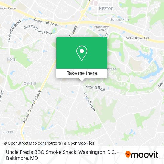 Uncle Fred's BBQ Smoke Shack map