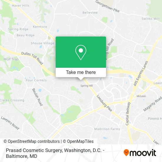 Prasad Cosmetic Surgery map