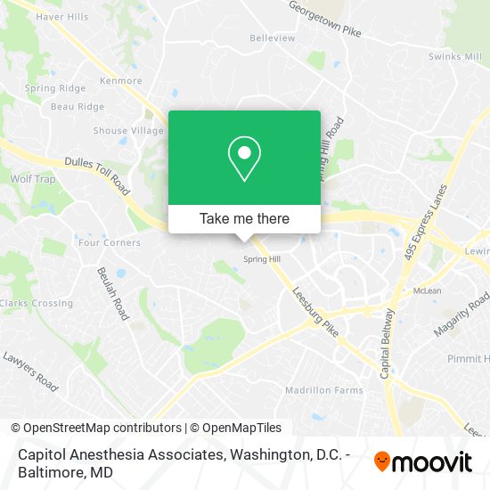 Capitol Anesthesia Associates map
