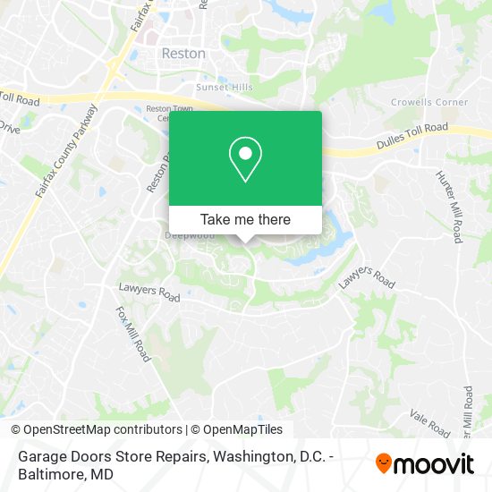 Mapa de Garage Doors Store Repairs