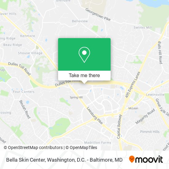 Bella Skin Center map