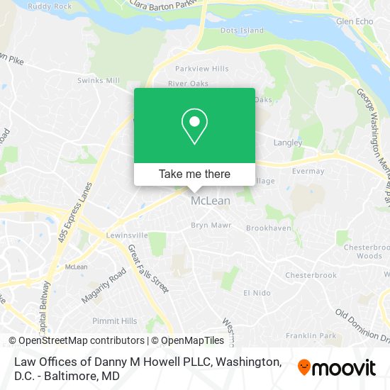 Mapa de Law Offices of Danny M Howell PLLC