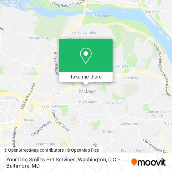 Your Dog Smiles Pet Services map