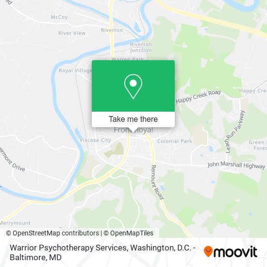 Mapa de Warrior Psychotherapy Services