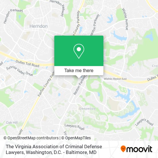 The Virginia Association of Criminal Defense Lawyers map