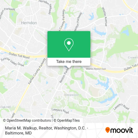 Maria M. Walkup, Realtor map