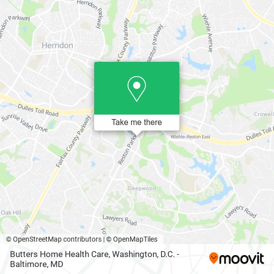 Butters Home Health Care map