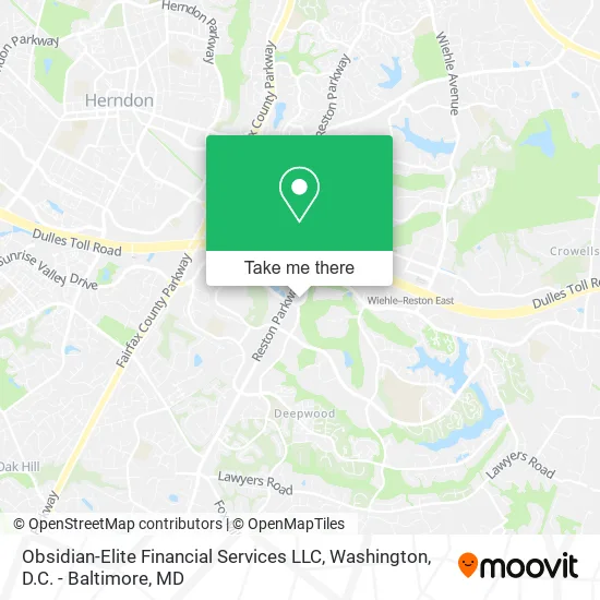 Mapa de Obsidian-Elite Financial Services LLC