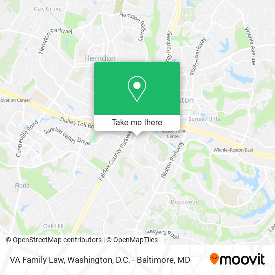 VA Family Law map