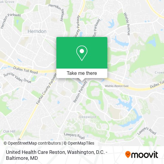 United Health Care Reston map