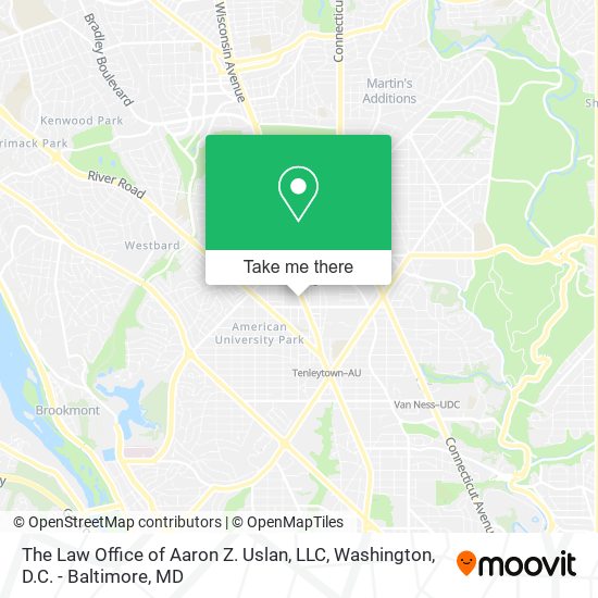 The Law Office of Aaron Z. Uslan, LLC map