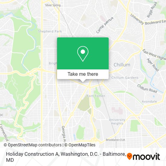 Holiday Construction A map