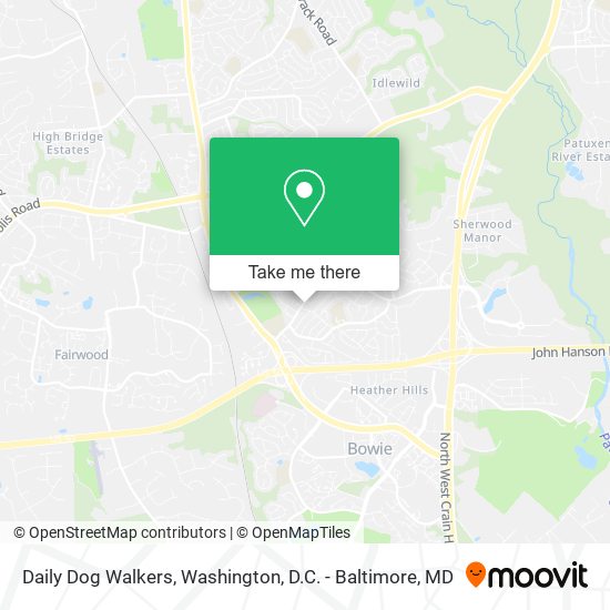 Daily Dog Walkers map