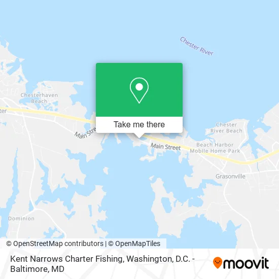 Kent Narrows Charter Fishing map