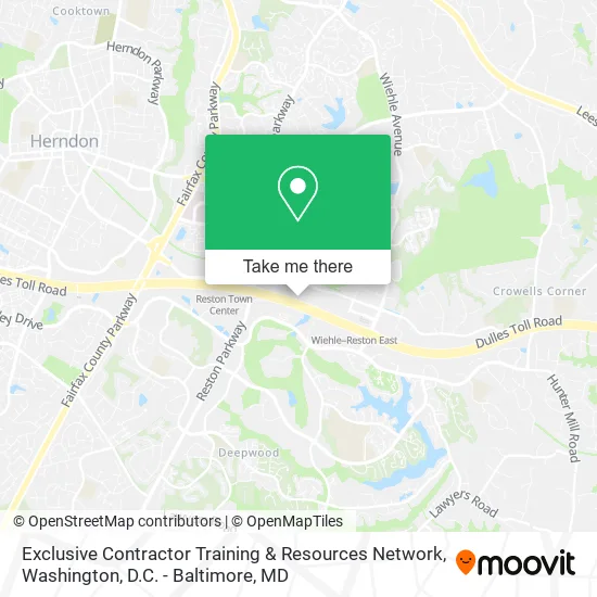 Mapa de Exclusive Contractor Training & Resources Network