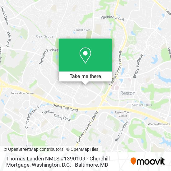 Thomas Landen NMLS #1390109 - Churchill Mortgage map