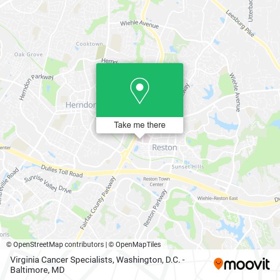 Mapa de Virginia Cancer Specialists