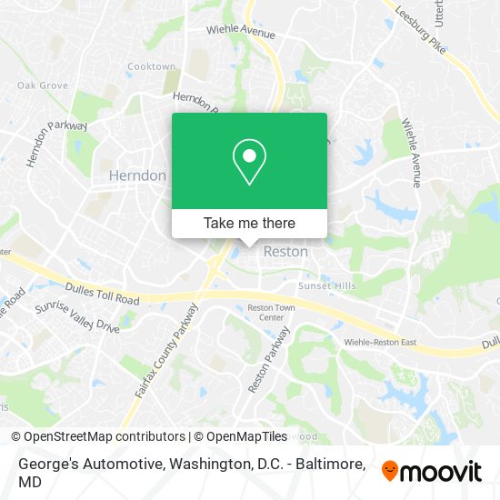 George's Automotive map