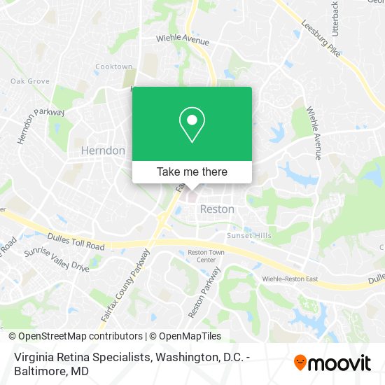 Virginia Retina Specialists map