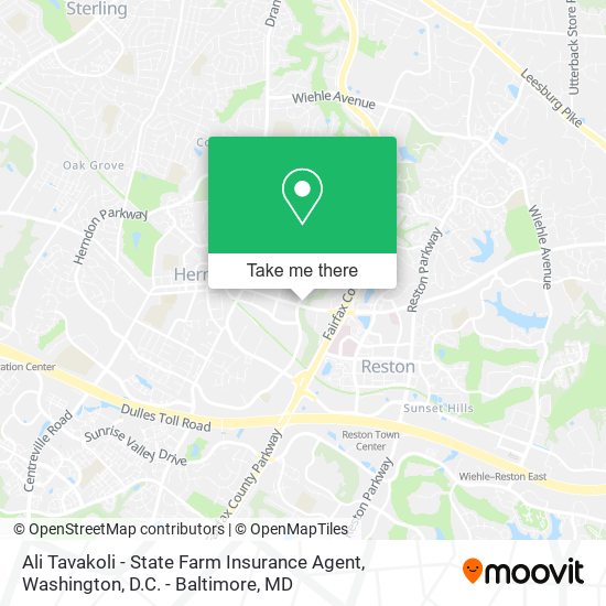 Mapa de Ali Tavakoli - State Farm Insurance Agent