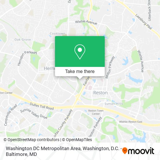 Mapa de Washington DC Metropolitan Area